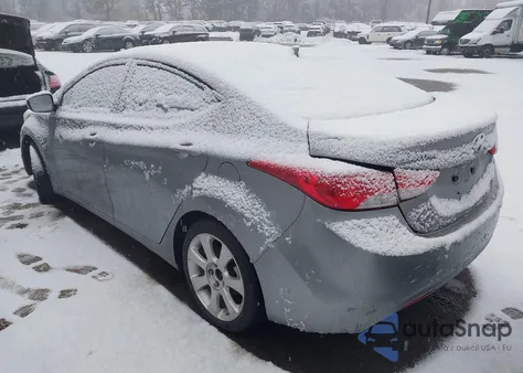 2012 Hyundai Elantra Limited (Ulsan Plant) из США, поврежденный, VIN KMHDH4AEXCU226521